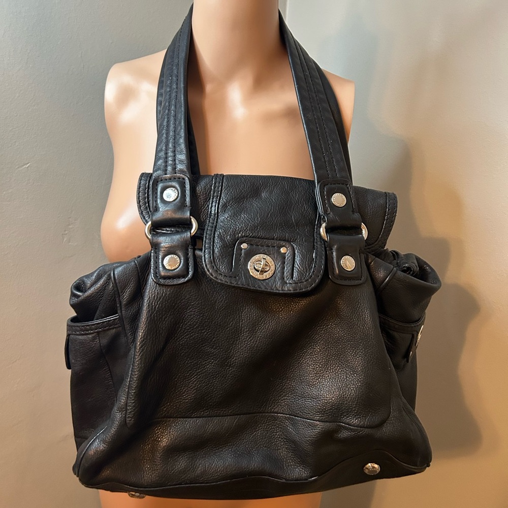 marc by marc jacobs totally turnlock mini quinn shoulder bag black great cond